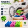 Reusable Microfibre Mop Cloths – 8 Pack Washable Floor Cleaning Pads