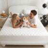 Double Waterproof Mattress Protector – 40cm Deep Fitted Bed Cover