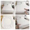 Double Waterproof Mattress Protector – 40cm Deep Fitted Bed Cover