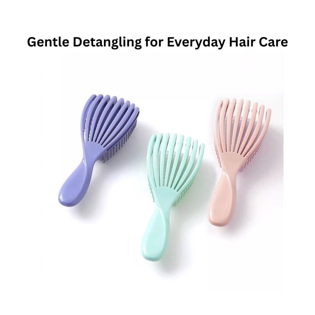 Detangling hair brush for wet and dry hair