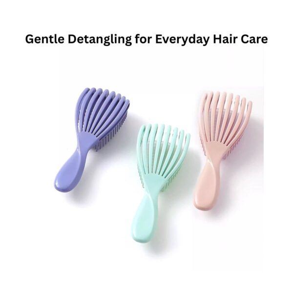 Detangling hair brush for wet and dry hair