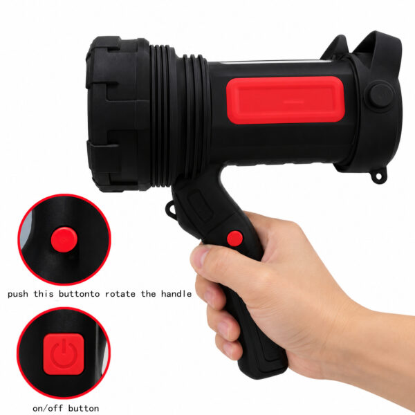 2-in-1-led-spotlight-lantern-250-lumens4 2-in-1 LED Spotlight Lantern 250 Lumens – Portable Camping & Emergency Light