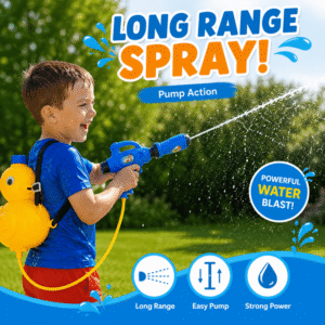 Water gun for kids duck backpack outdoor toy
