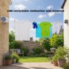 wall mounted retractable washing line for indoor and outdoor use