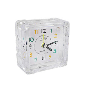 Small square quartz alarm clock